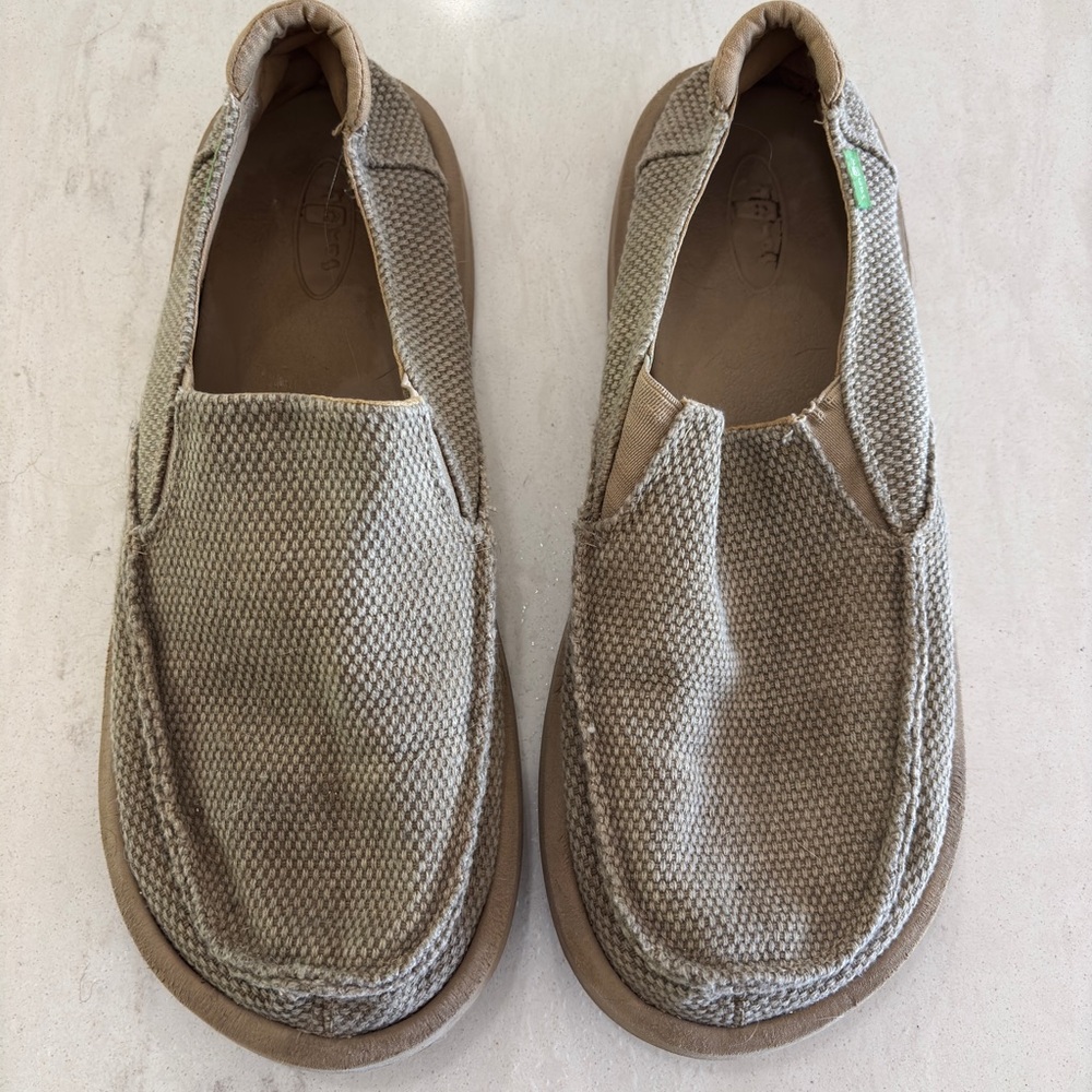 Men's Sanuk Tan Slip-On Shoes